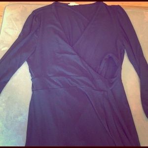 Black Ingrid and Isabel Maternity Wrap Dress